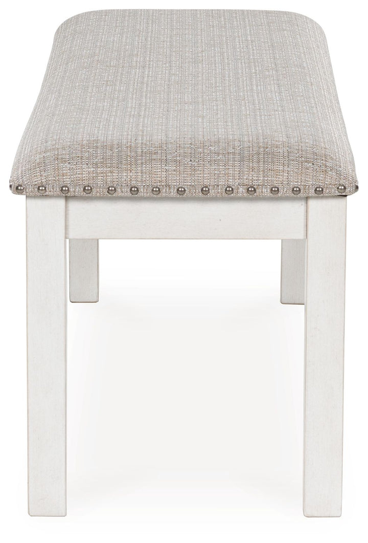Robbinsdale - Large Upholstered Dining Room Bench - Antique White