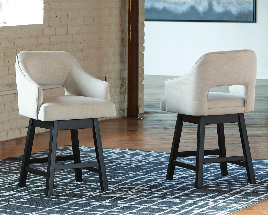 Tallenger - Upholstered Swivel Barstool (Set of 2) – alternate view 4