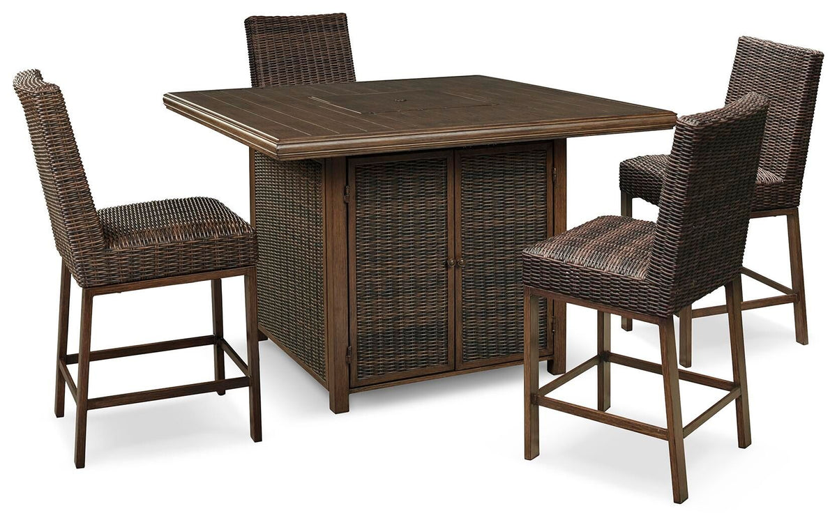 Paradise Trail - Outdoor Fire Pit Table Set – alternate view 2