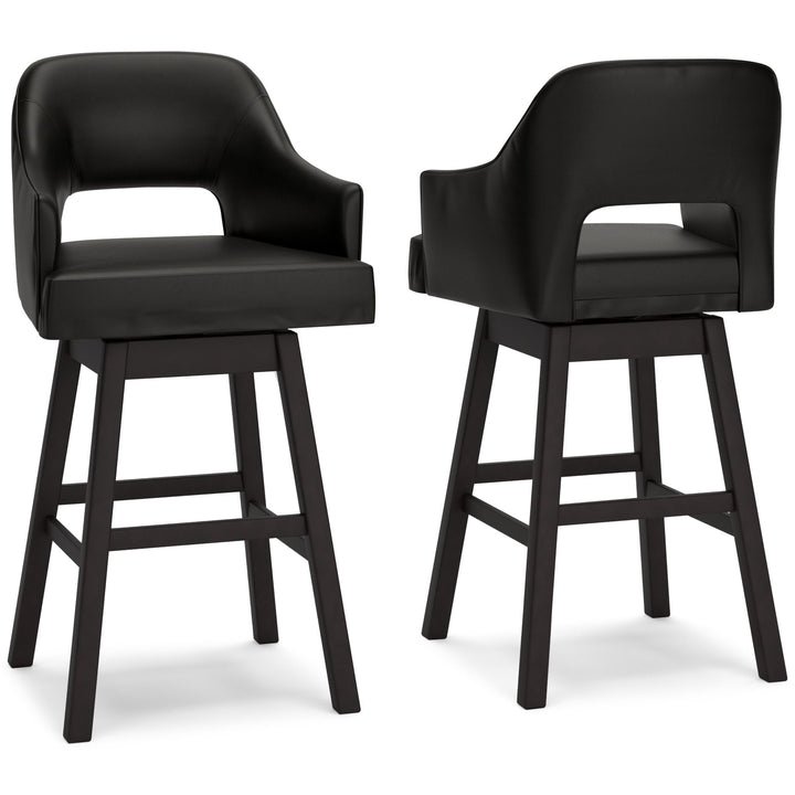 Tallenger - Upholstered Swivel Barstool (Set of 2) – alternate view 2