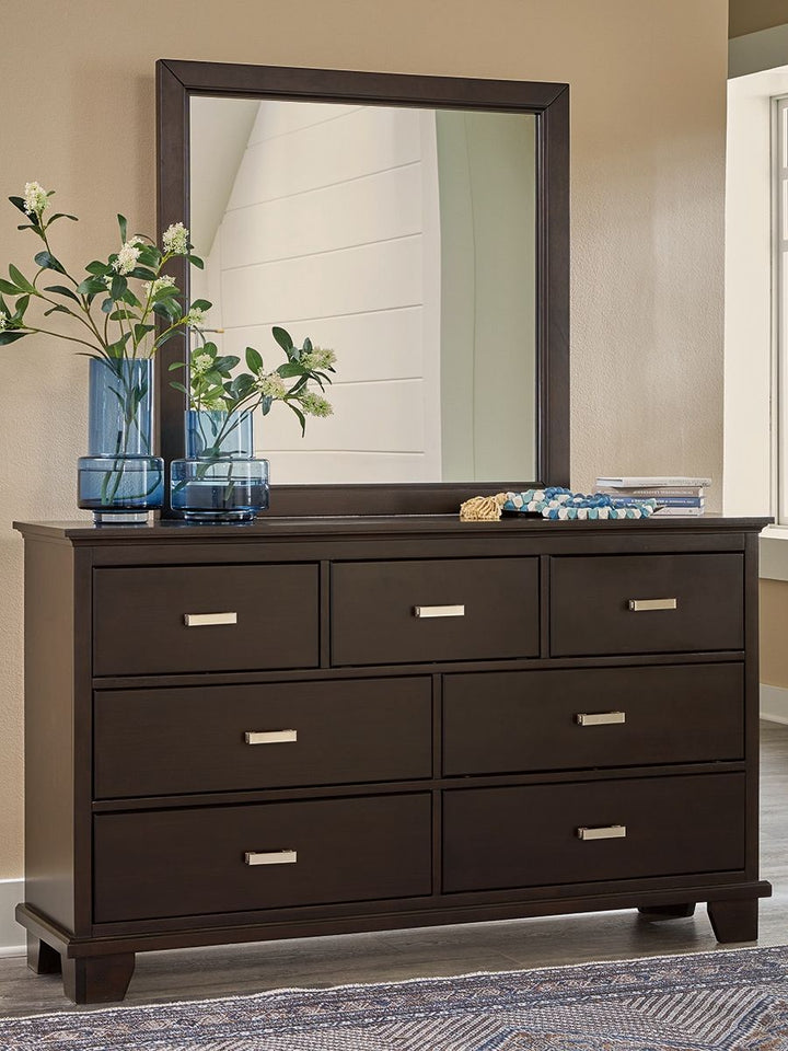 Covetown - Dresser And Mirror - Dark Brown – alternate view 2