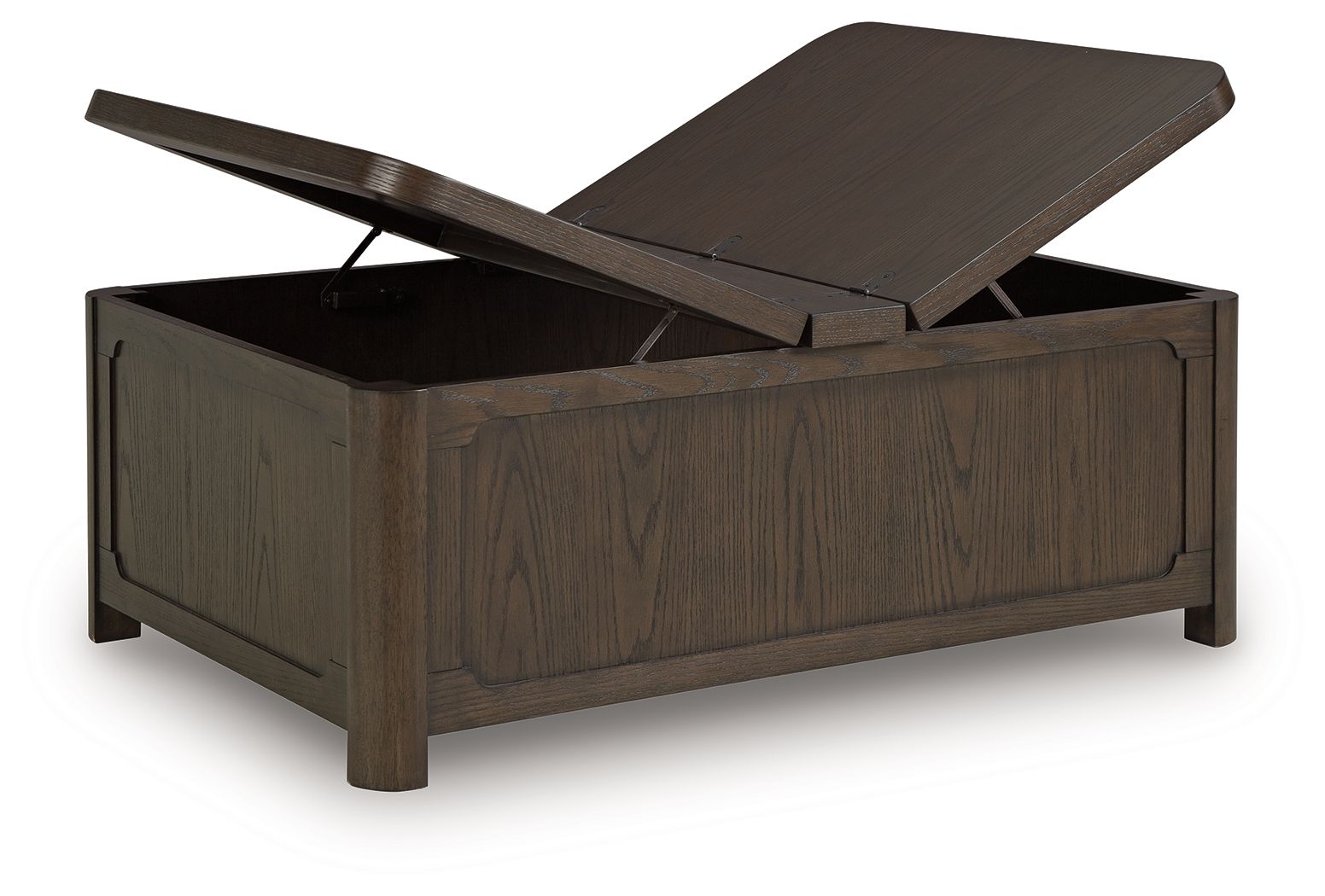 Breckington - Cocktail Table With Storage - Dark Brown – alternate view 2