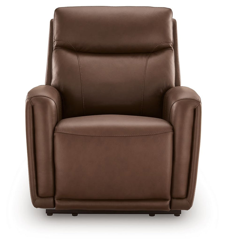 Pincara - Power AutoGlide Recliner With Audio System - Umber