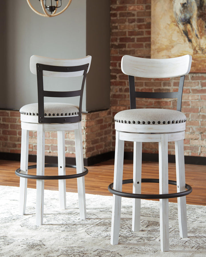 Valebeck - Tall Upholstered Swivel Barstool – alternate view 6