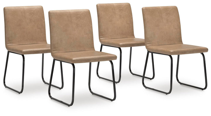 Pharwynn - Dining Upholstered Side Chair (Set of 4) - Toast – alternate view 4