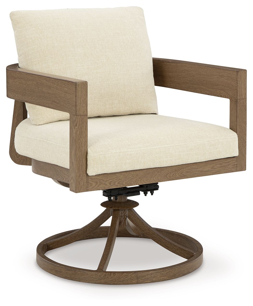 Serene Bay - Swivel Chair With Cushion (Set of 2) - Dark Brown / White – alternate view 2