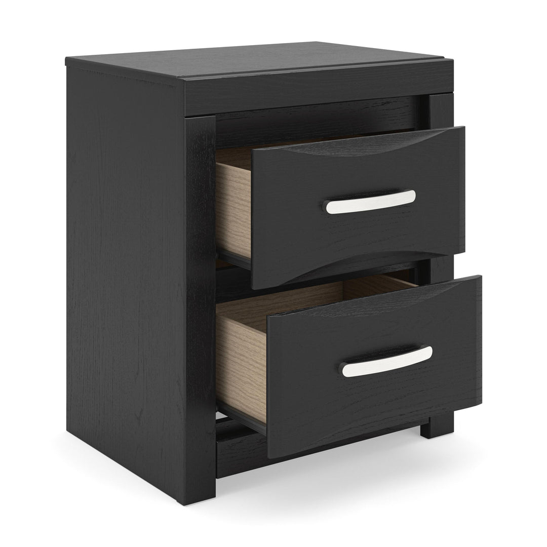 Stabotta - Two Drawer Night Stand - Black