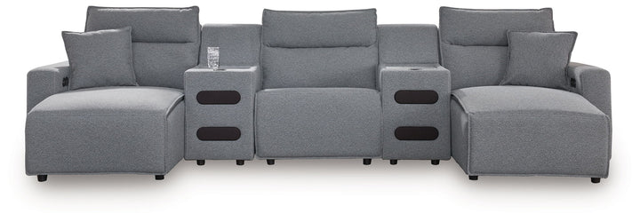 Modmax II - Reclining Sectional - Salt And Pepper