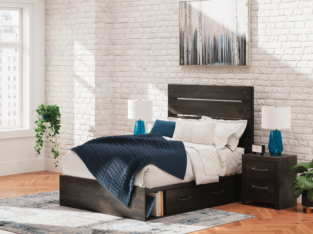 Hollivern - Panel Bed With Storage – alternate view 3
