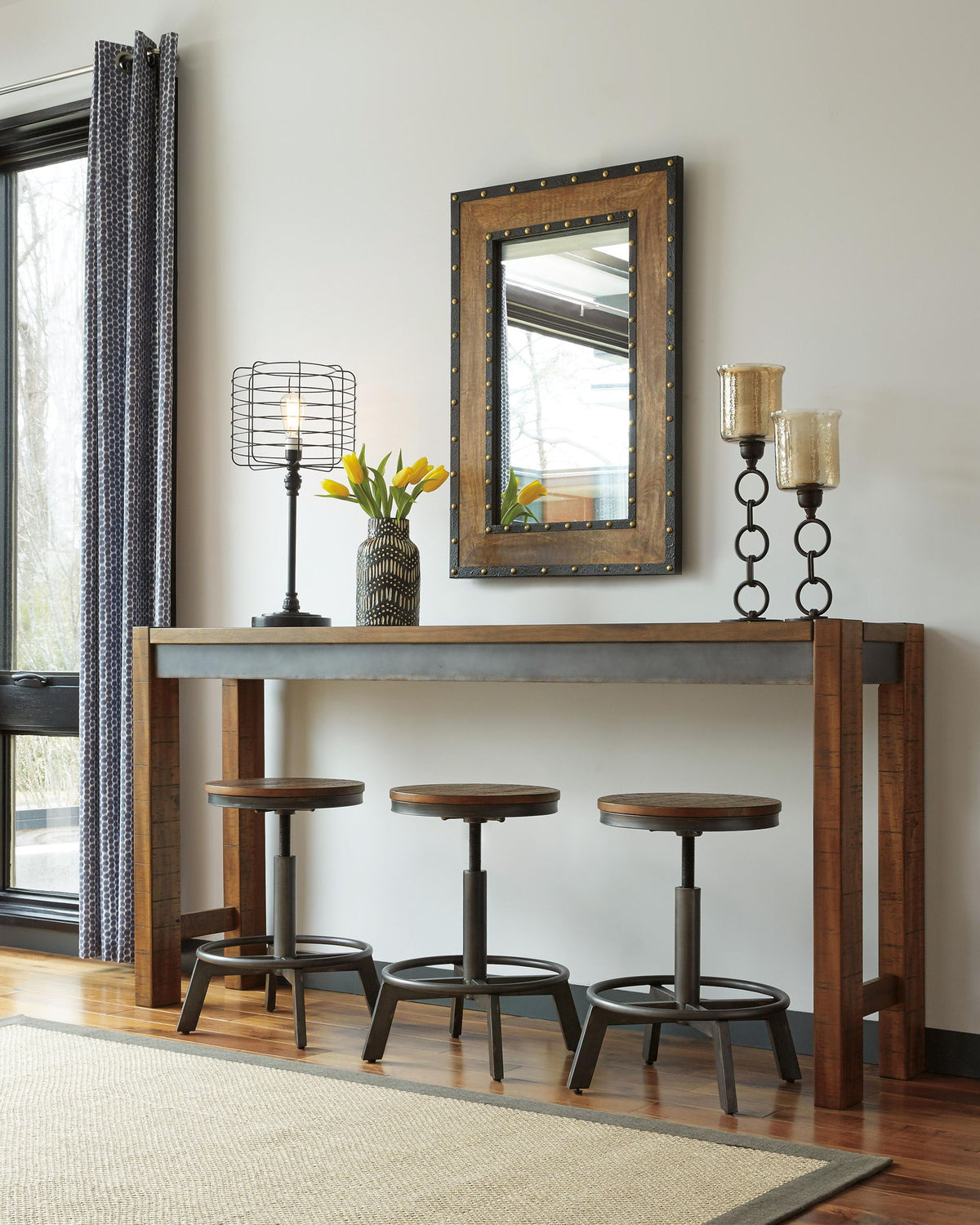 Torjin - Long Counter Table - Dark Brown – alternate view 2