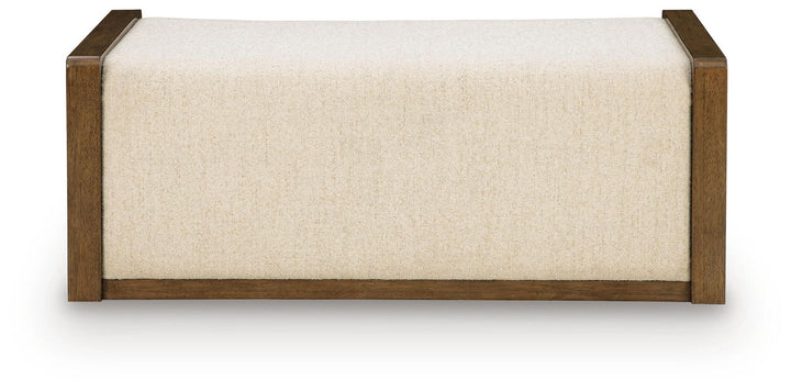 Marxmore - Upholstered Ottoman With Storage - Brown