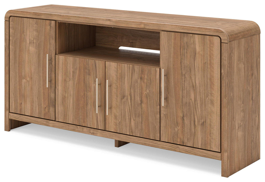 Dovander - Extra Large TV Stand - Brown – alternate view 3