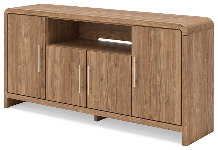 Dovander - Extra Large TV Stand - Brown – alternate view 3