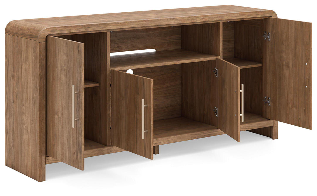 Dovander - Extra Large TV Stand - Brown – alternate view 4