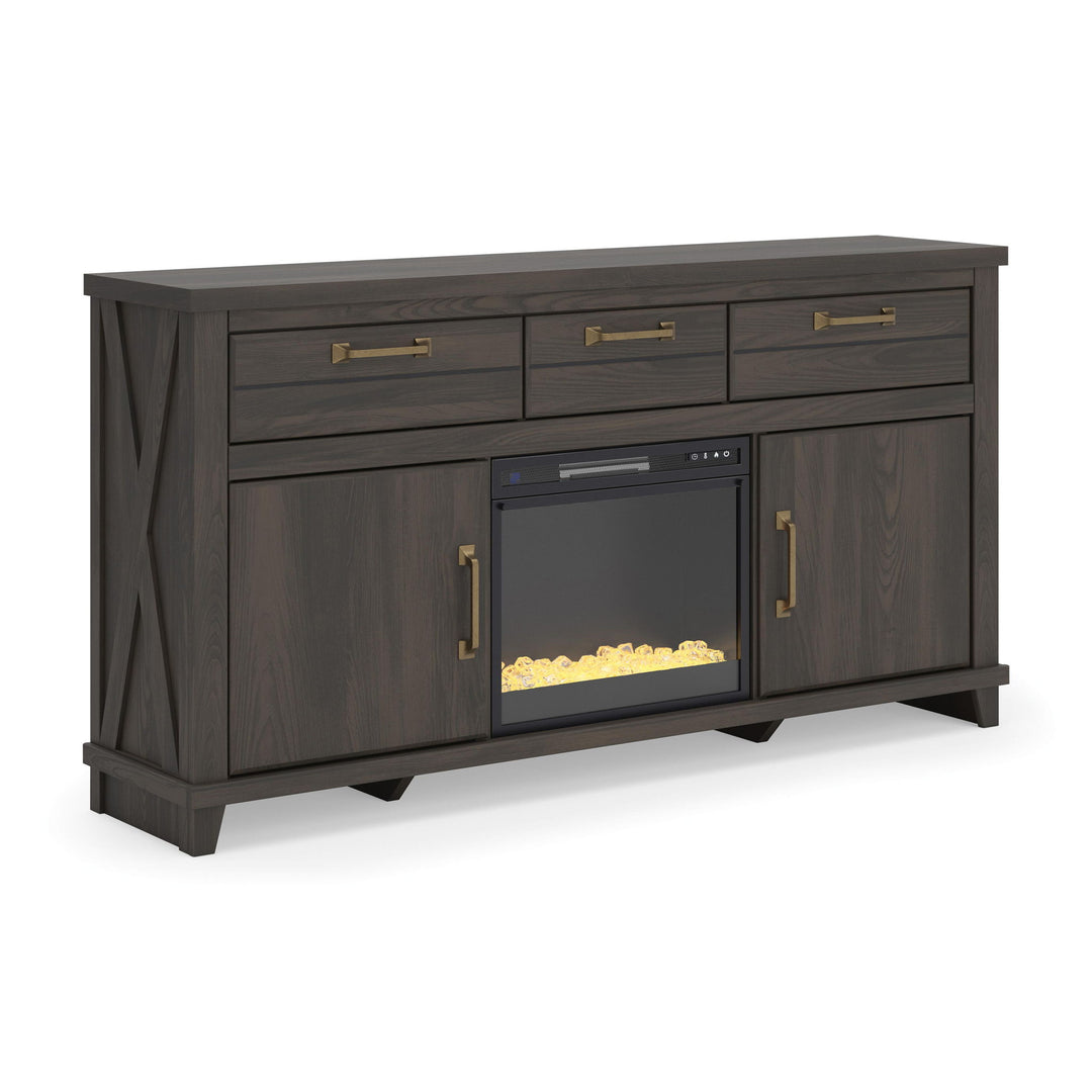 Brazen Valley - TV Stand With Fireplace Option