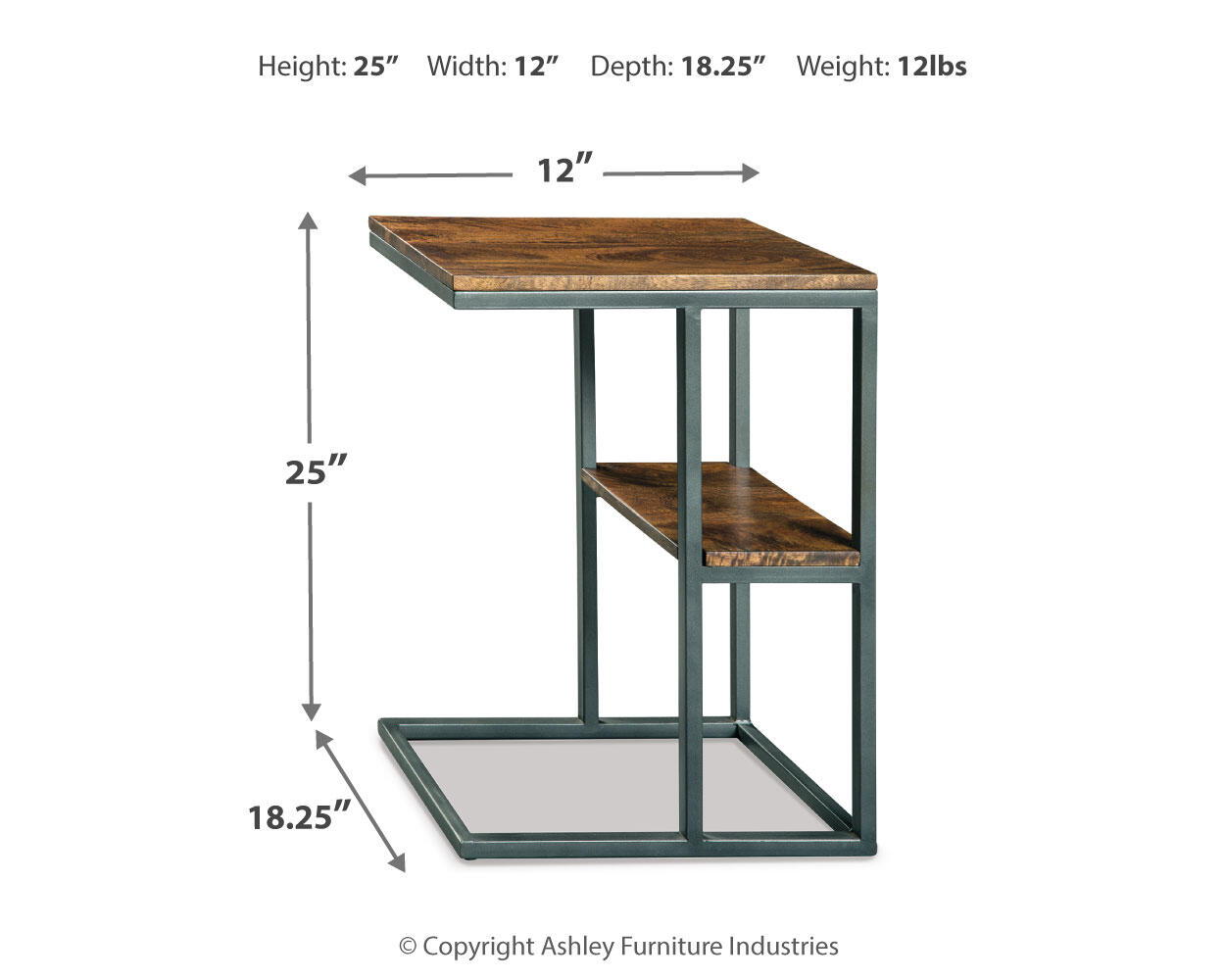 Forestmin - Accent Table - Natural / Black – alternate view 2