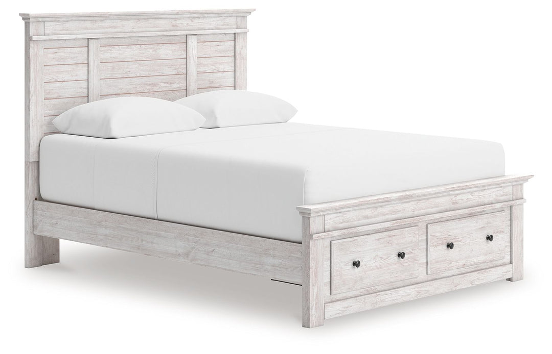 Makidern - Panel Storage Bed