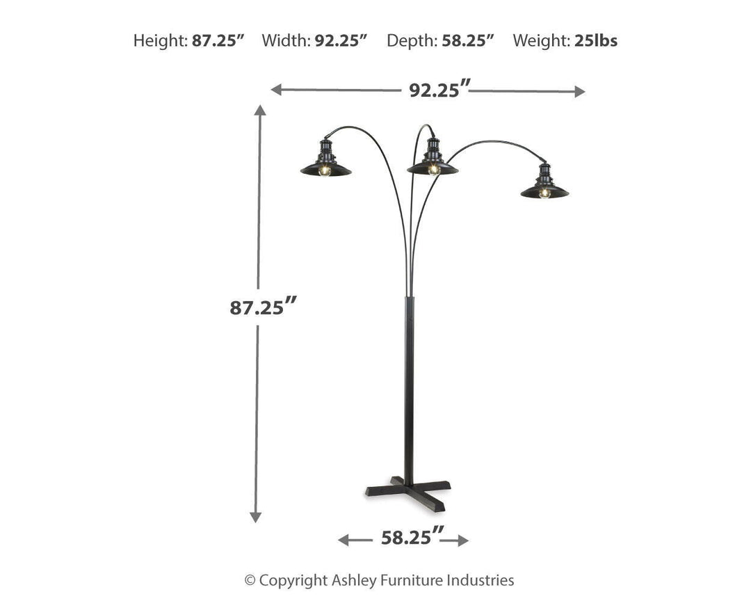 Sheriel - Metal Arc Lamp  - Black – alternate view 2