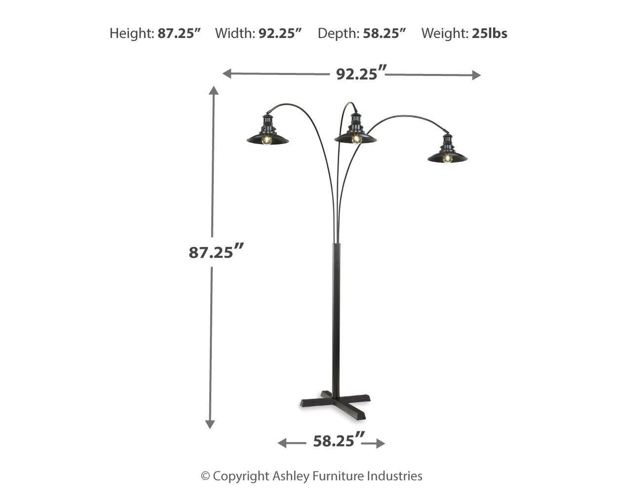 Sheriel - Metal Arc Lamp  - Black – alternate view 2