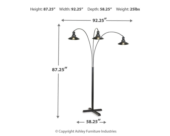 Sheriel - Metal Arc Lamp  - Black – alternate view 2