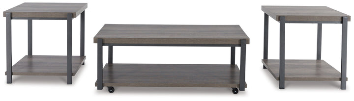 Wilmaden - Occasional Table Set (Set of 3) - Gray / Black