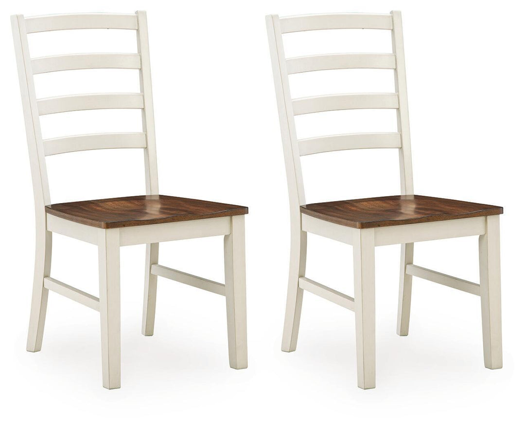Brinfern - Dining Room Side Chair (Set of 2) - Brown / Antique White