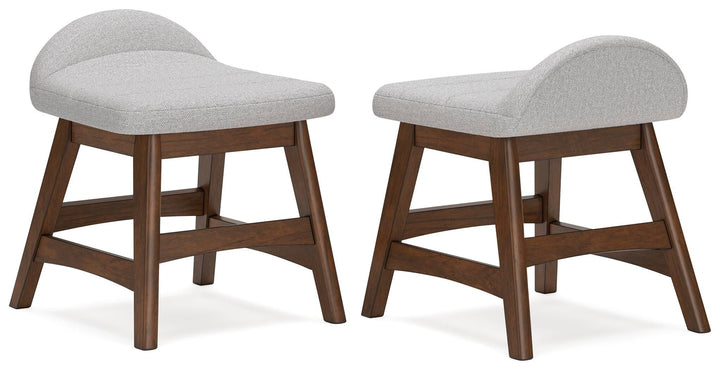 Lyncott - Home Office Desk Chair - Light Gray / Brown – alternate view 4