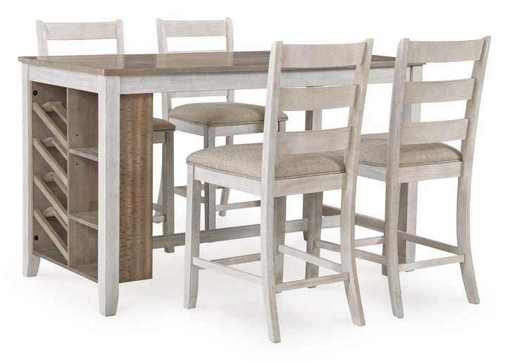Skempton - Rectangular Counter Table With Storage - White – alternate view 4