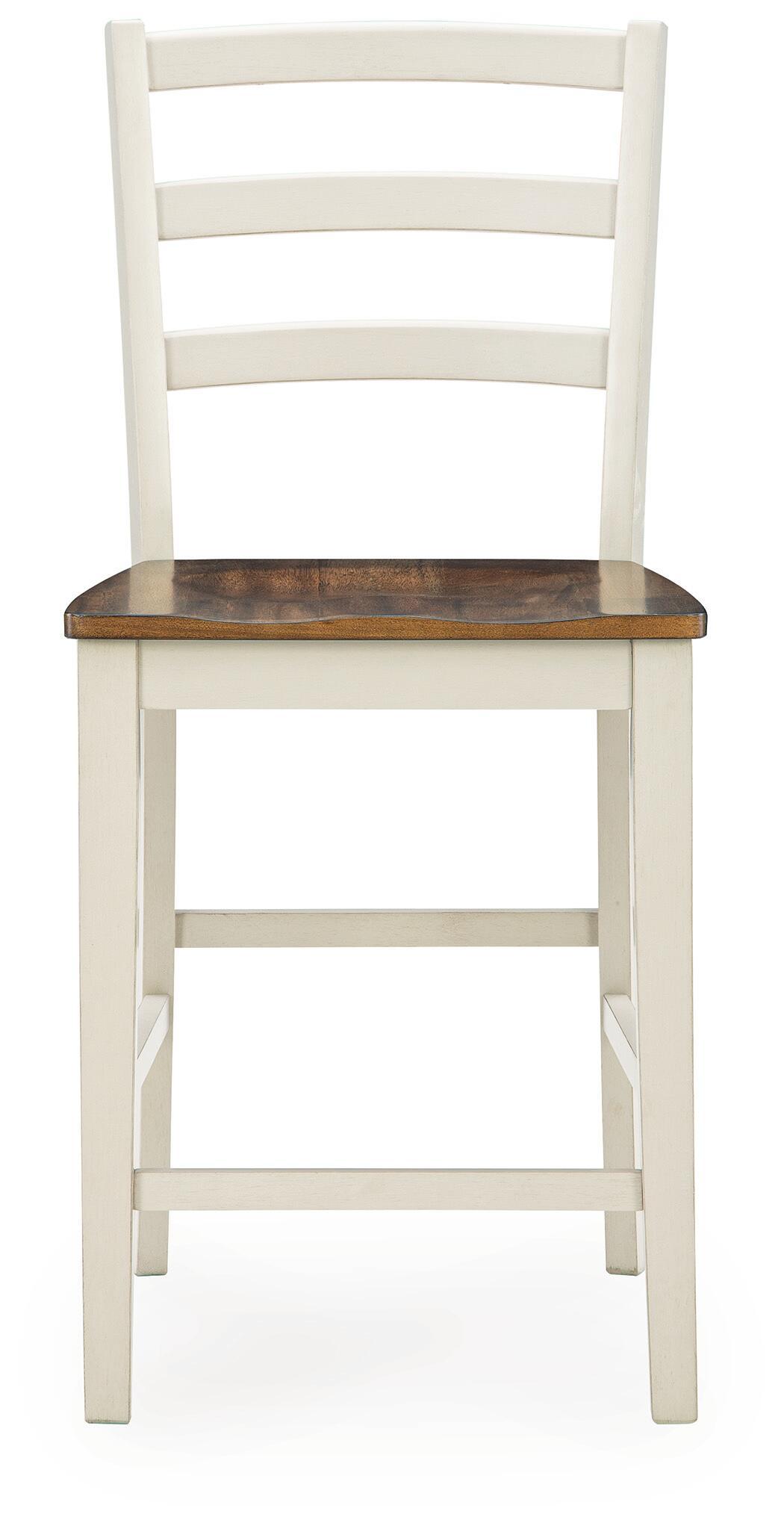 Brinfern - Barstool (Set of 2) - Brown / Antique White