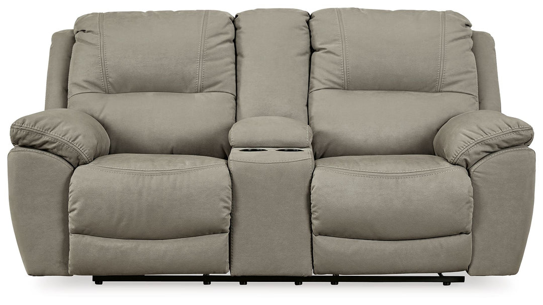 Next-Gen Gaucho - DBL REC PWR Loveseat w/Console - Putty