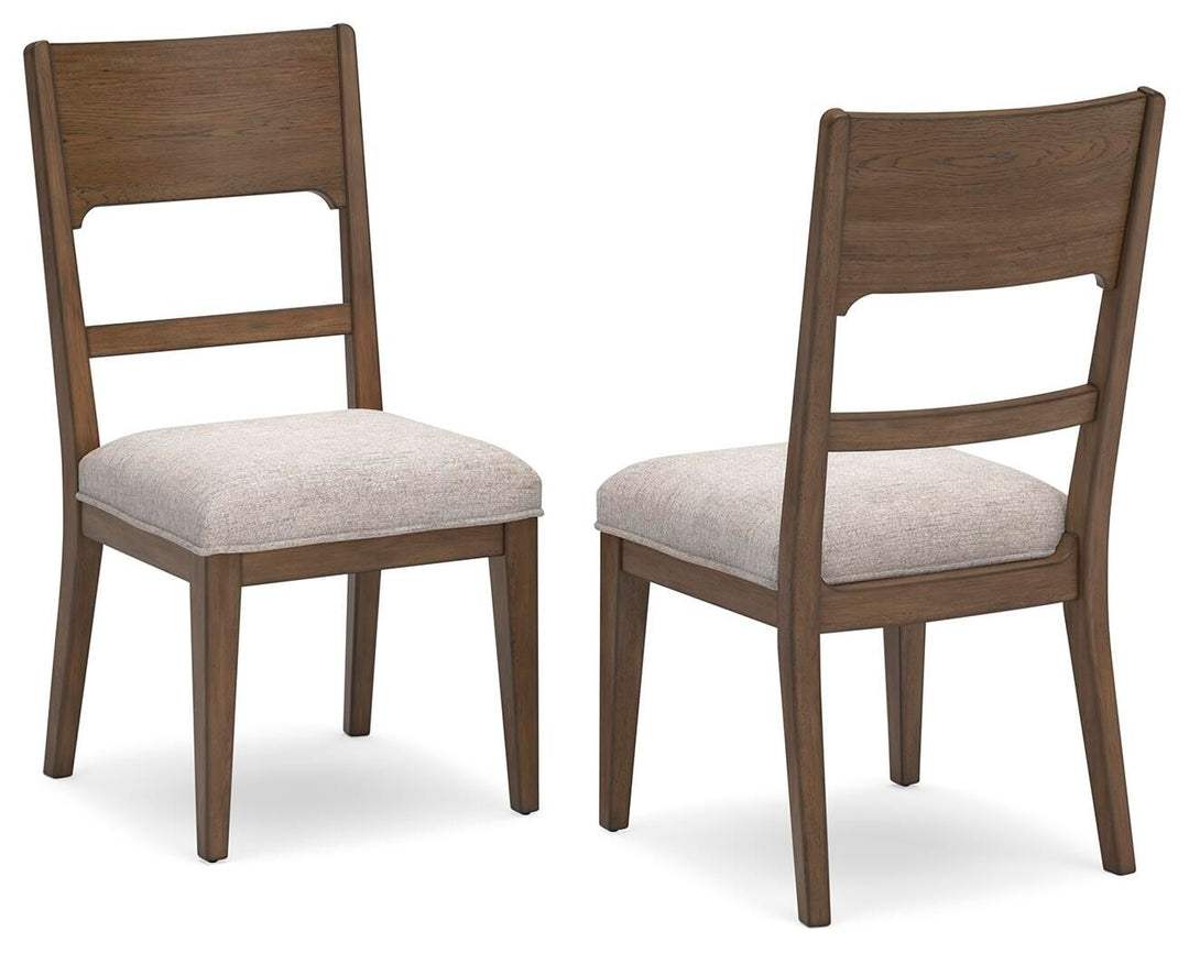 Cabalynn - Dining Uph Side Chair (Set of 2) - Oatmeal / Light Brown – alternate view 4
