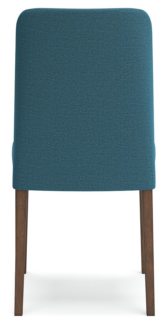 Lyncott - Dining Uph Side Chair (Set of 2) - Blue / Brown – alternate view 3