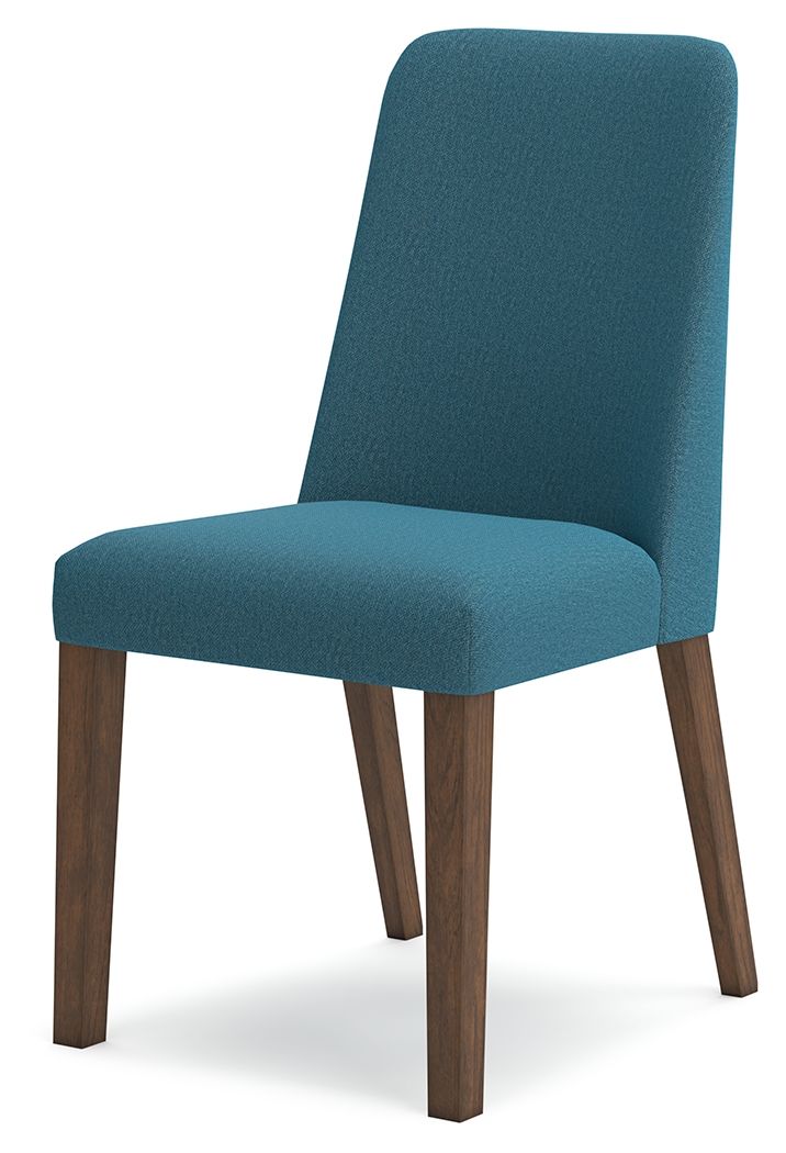 Lyncott - Dining Uph Side Chair (Set of 2) - Blue / Brown – alternate view 4