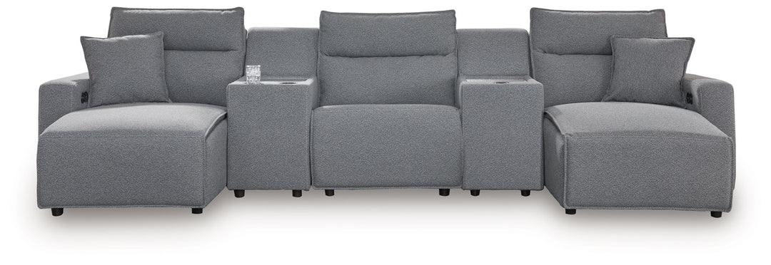 Modmax II - Reclining Sectional - Salt And Pepper