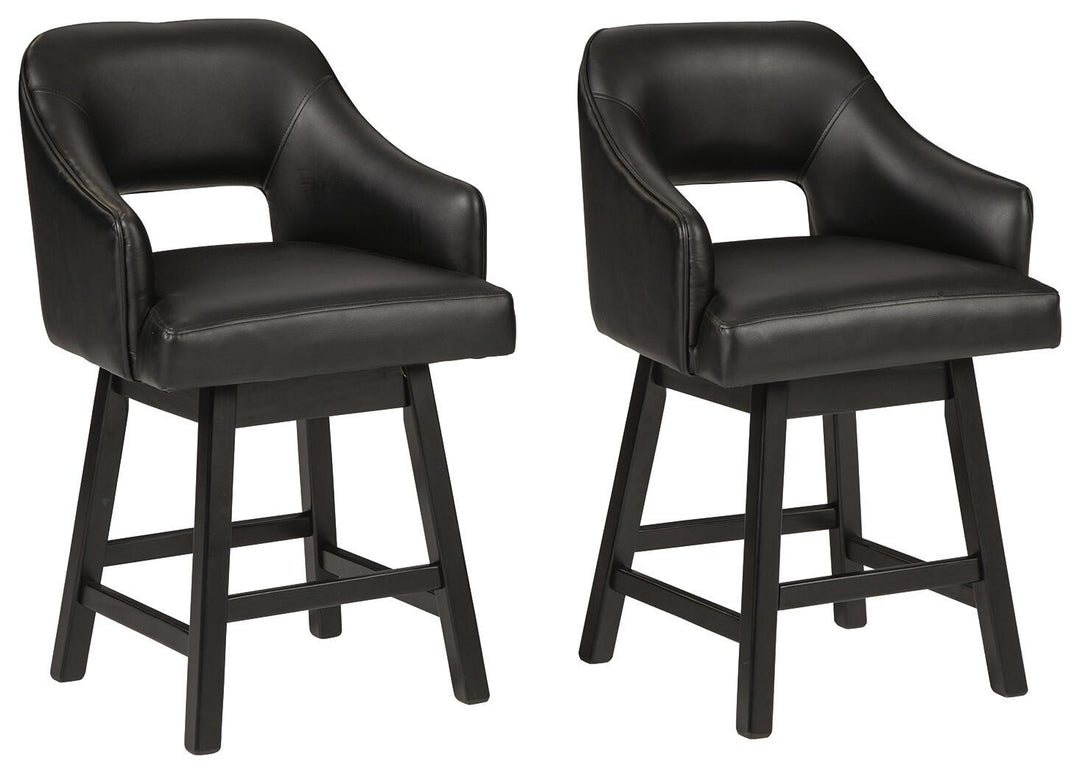 Tallenger - Upholstered Swivel Barstool (Set of 2) – alternate view 3
