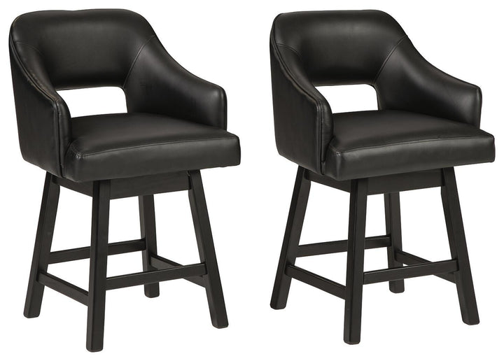 Tallenger - Upholstered Swivel Barstool (Set of 2) – alternate view 3