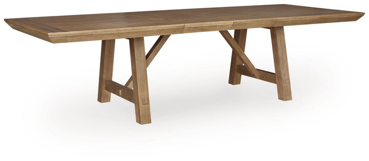 Ridgester - Rectangular Dining Room Extension Table - Light Brown