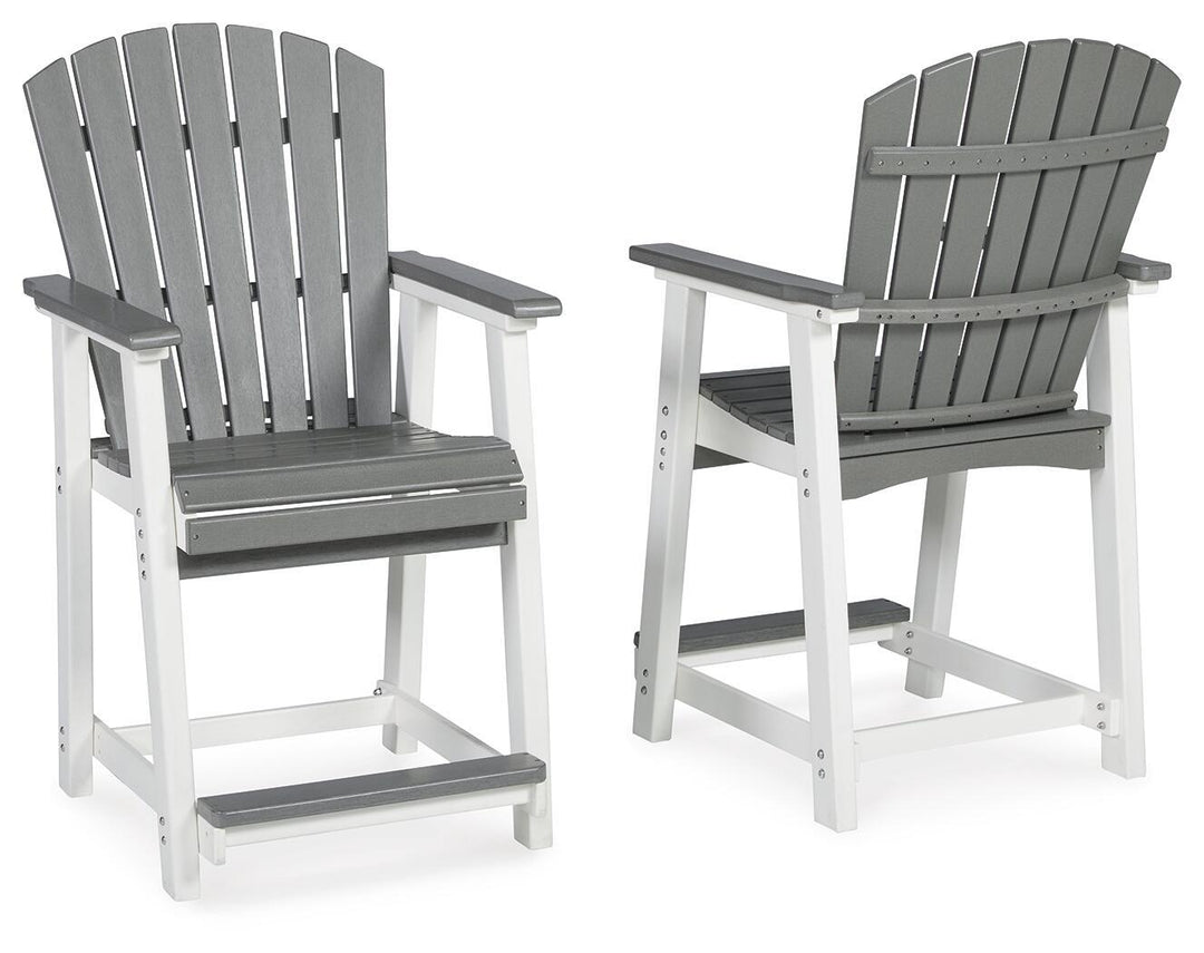 Transville - Barstool (Set of 2) - Gray / White – alternate view 4