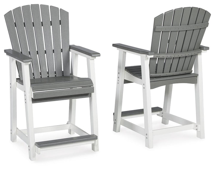 Transville - Barstool (Set of 2) - Gray / White – alternate view 4