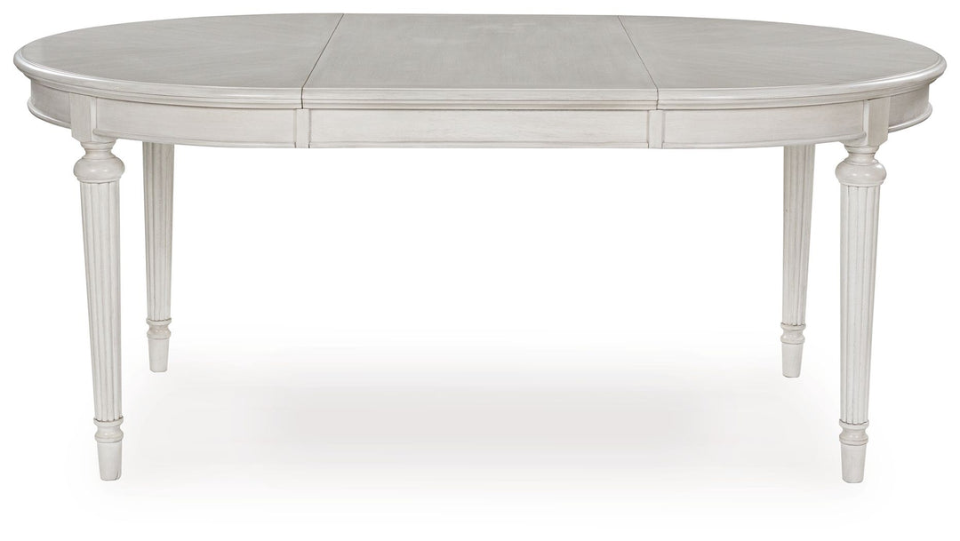 Montelaine - Oval Dining Room Extension Table - Antique White