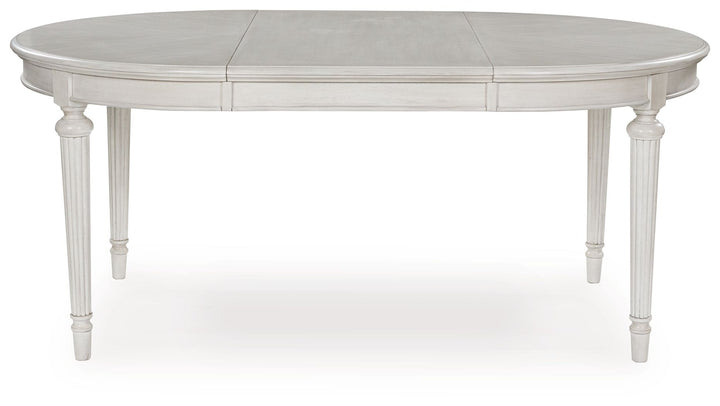 Montelaine - Oval Dining Room Extension Table - Antique White