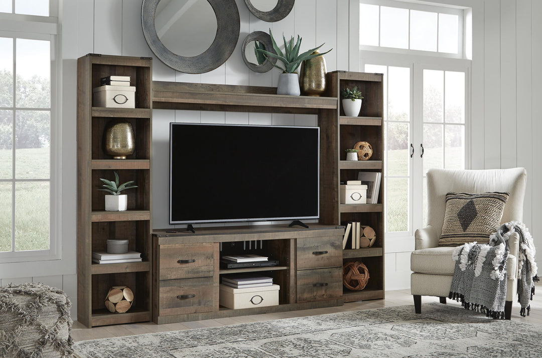Trinell - 4-Piece Entertainment Center With 60" TV Stand – alternate view 5