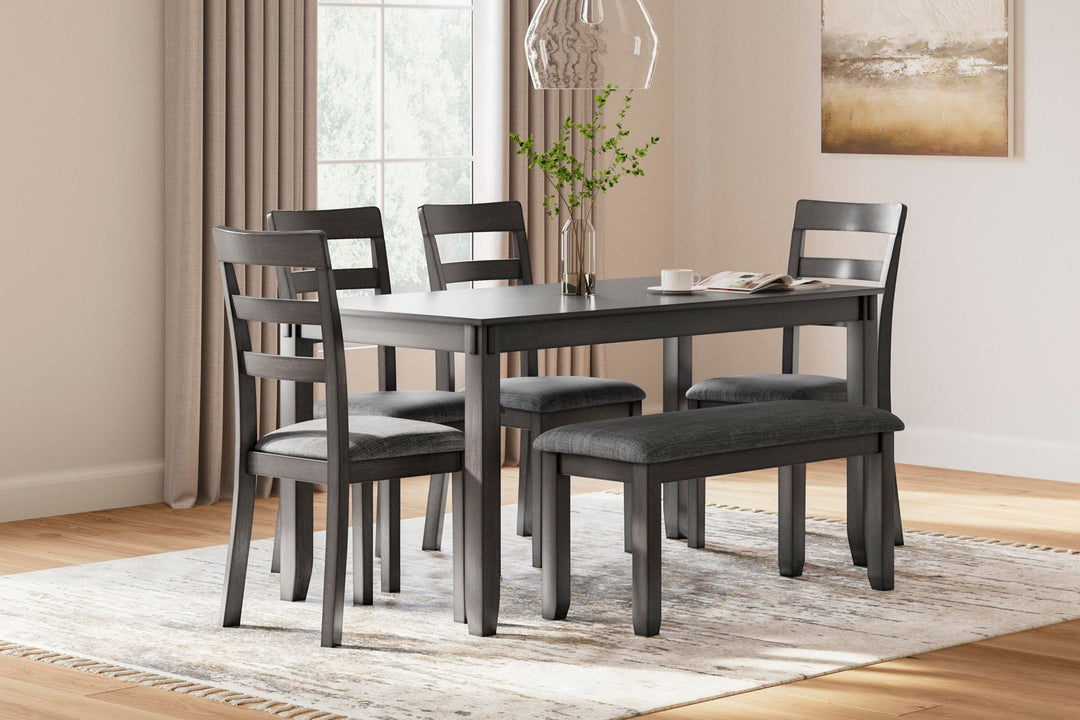 Bridson - RECT DRM Table Set (Set of 6) - Gray – alternate view 4